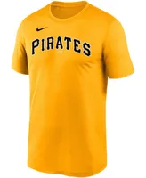 Men's Gold Pittsburgh Pirates Wordmark Legend T-shirt