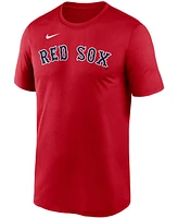 Men's Red Boston Red Sox Wordmark Legend T-shirt