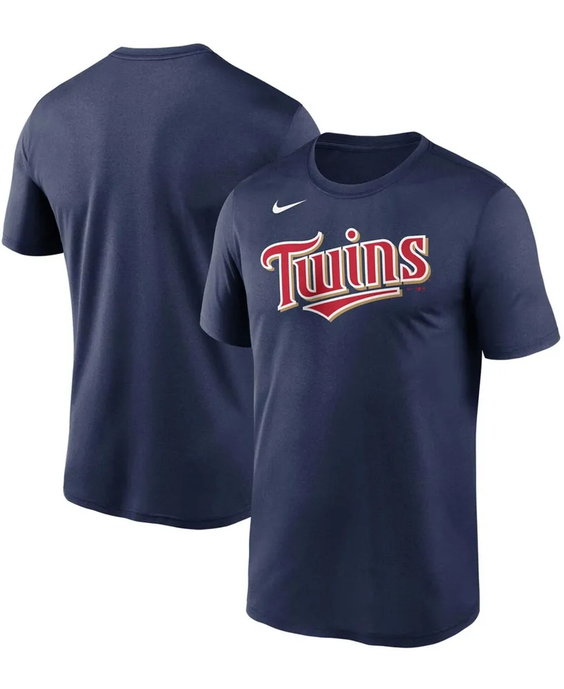 Men's Navy Minnesota Twins Wordmark Legend T-shirt