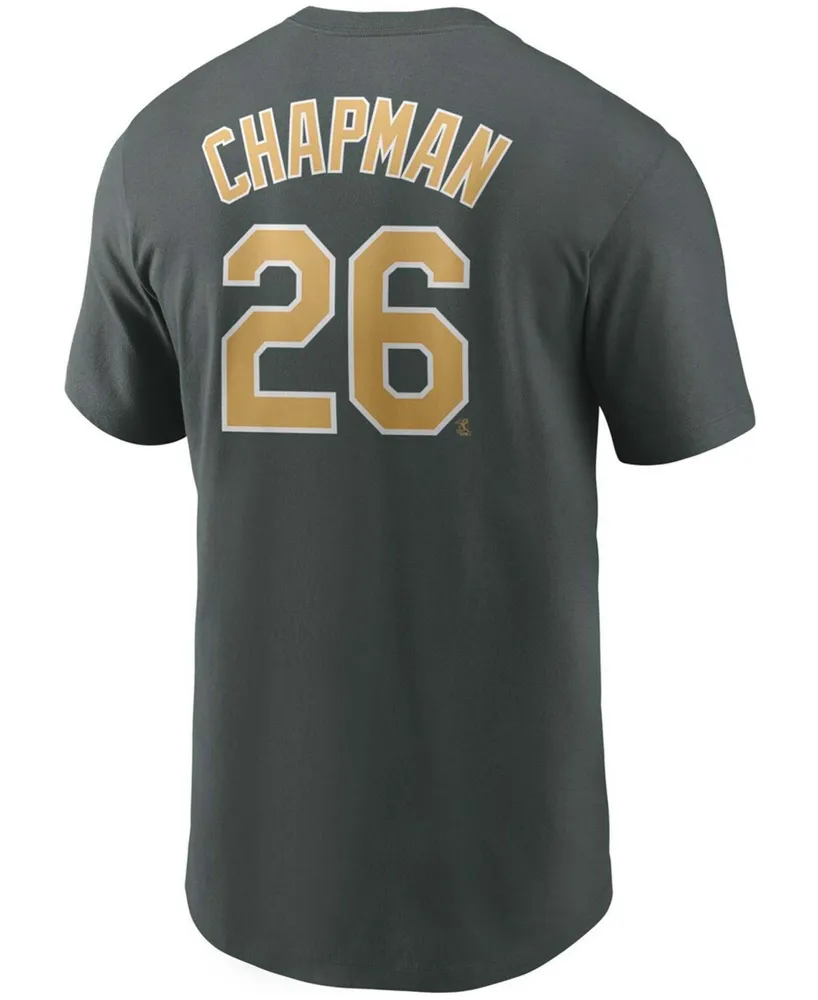 Men's Matt Chapman Green Oakland Athletics Name Number T-shirt