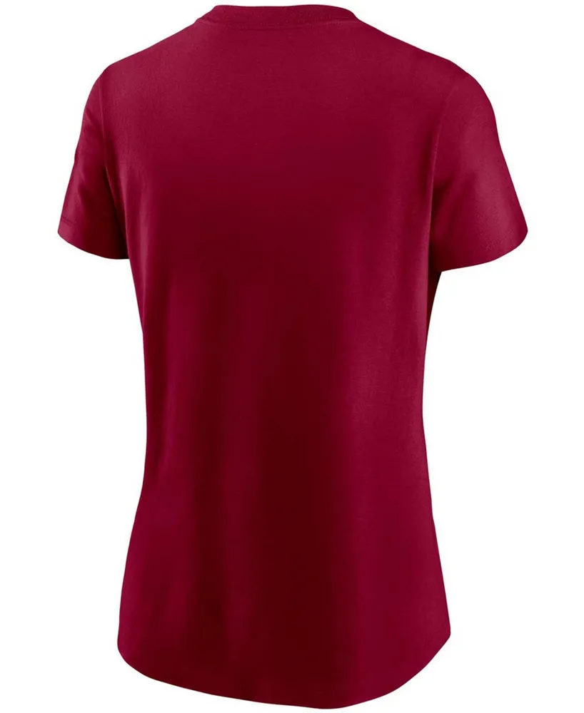 Women's Burgundy Washington Football Team Logo Essential T-shirt