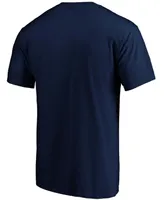 Men's Navy Columbus Blue Jackets Team Primary Logo T-shirt