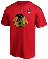 Men's Jonathan Toews Red Chicago Blackhawks Team Authentic Stack Name and Number T-shirt