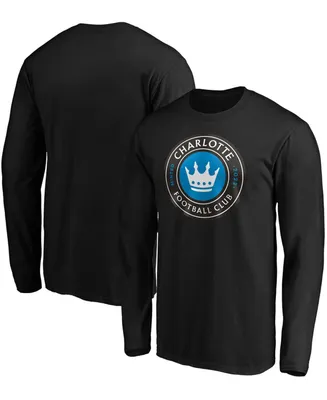 Men's Charlotte Fc Primary Logo Long Sleeve T-shirt