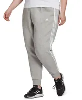 adidas Plus Essentials 3-Stripe Fleece Joggers