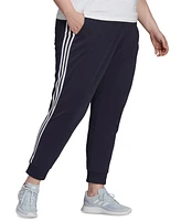 adidas Essentials Plus 3-Stripe Tapered Pants