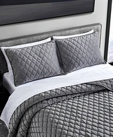 Vera Wang Diamond Velvet 3 Piece Quilt Set