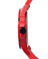 Spgbk Watches Unisex Foxfire Red Silicone Band Watch 44mm