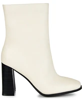 Journee Collection Women's January Two Tone Booties