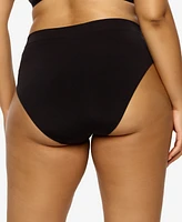 Plus Body Smooth Seamless High Leg Brief Panty