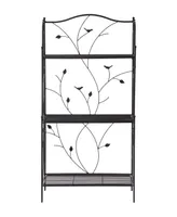 Glitzhome Rectangular 3-Tiered Shelf Plant Stand