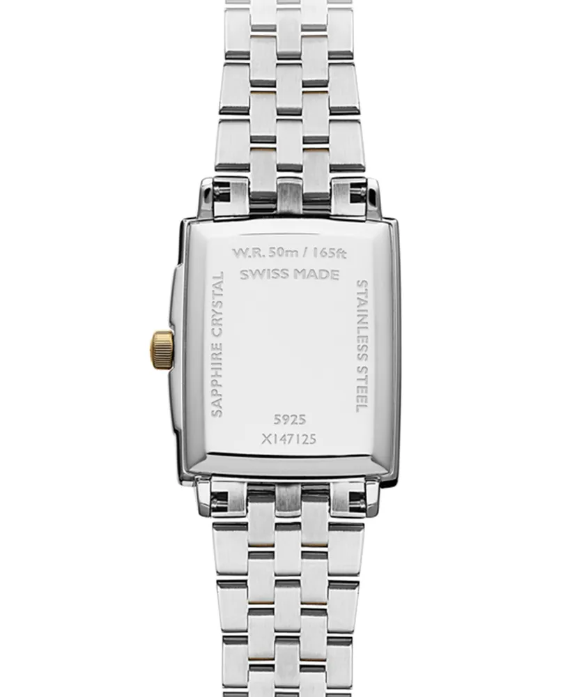 Raymond Weil Women's Swiss Toccata Diamond Accent Two-Tone Stainless Steel Bracelet Watch 22.6x28.1mm
