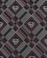 Dc Comics Men's Superman Geometric Silk Tie - Silver