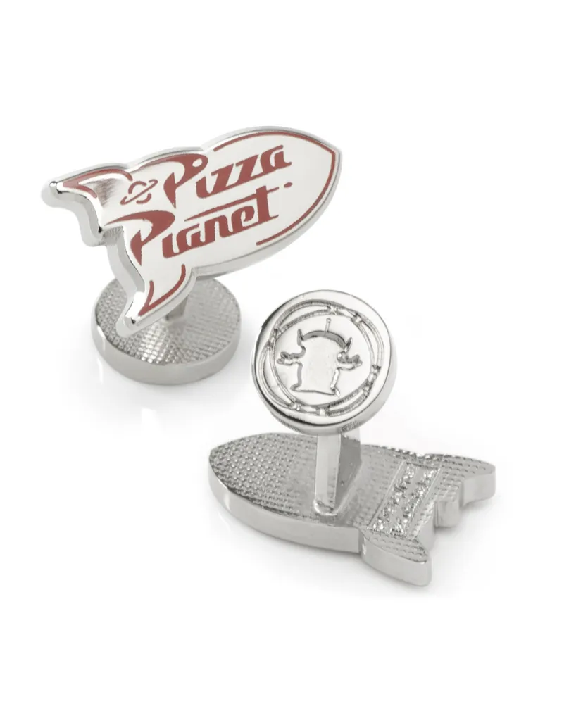 Disney Men's Toy Story Pizza Planet Cufflinks - Silver