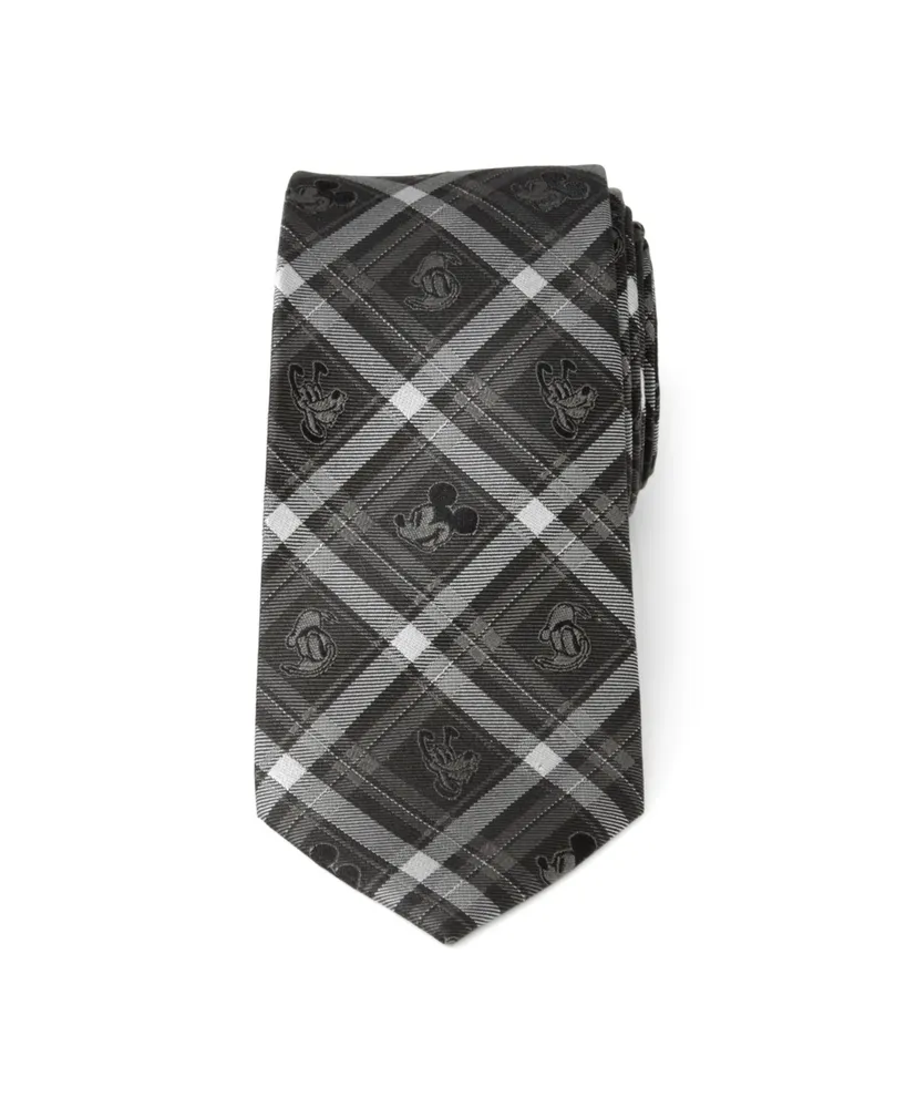 Disney Men's Mickey and Friends Plaid Tie