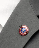 Marvel Men's Captain America Lapel Pin - Silver
