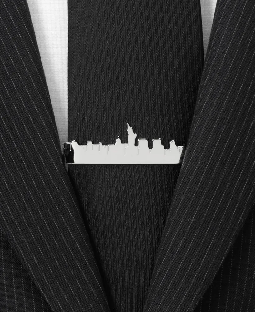 Cufflinks Inc. Men's New York Skyline Tie Bar - Silver