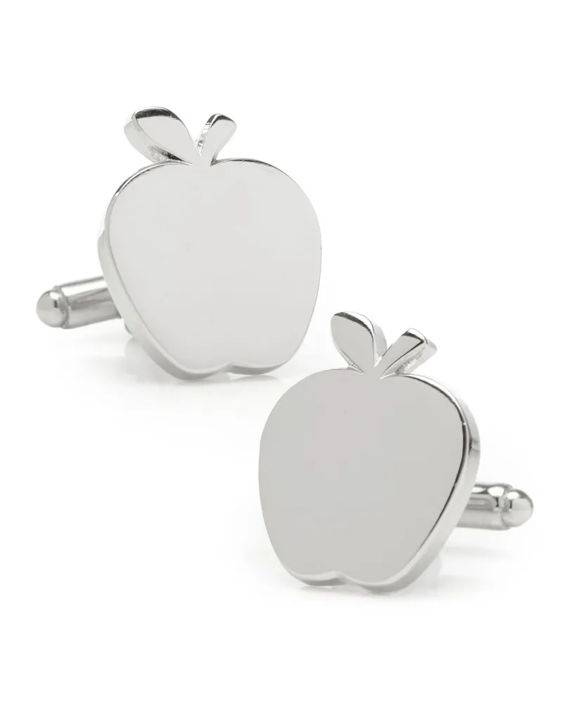 Cufflinks Inc. Men's Apple Cufflinks - Silver