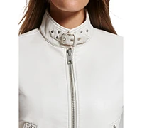 Levi's Women's Faux Leather Latch Collar Racer Jacket