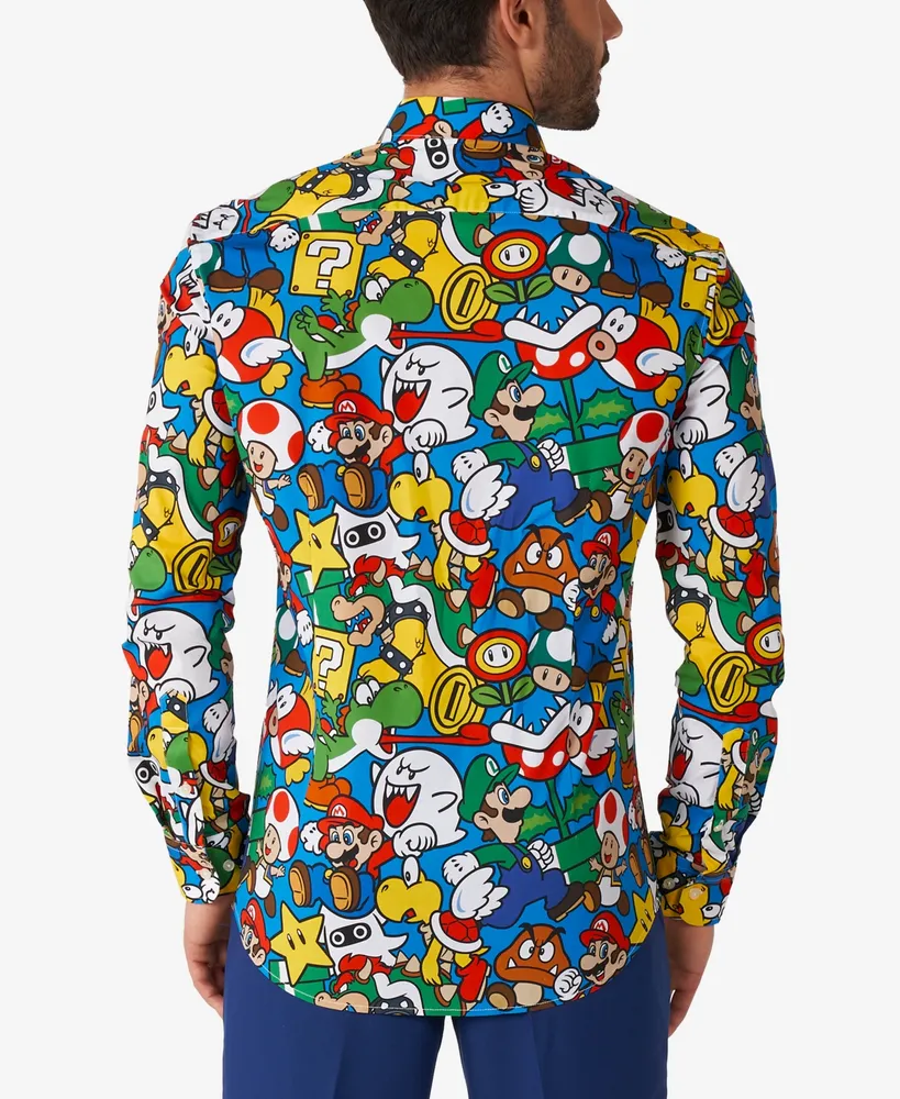 OppoSuits Men's Super Mario Licensed Nintendo Dress Shirt