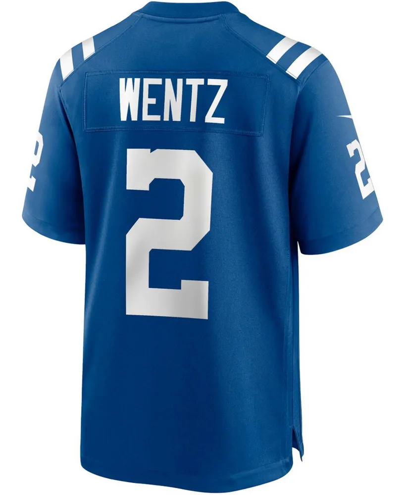 Men's Carson Wentz Royal Indianapolis Colts Game Jersey