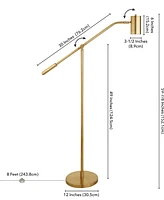 Willis Pharmacy Floor Lamp with Boom Arm