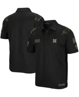 Men's Black Nebraska Huskers Oht Military Inspired Appreciation Sierra Polo