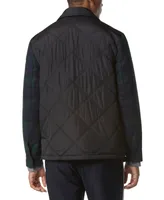 Marc New York Men's Gosper Quilted Plaid Shirt Jacket