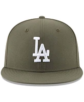 Men's Green Los Angeles Dodgers Fashion Color Basic 59FIFTY Fitted Hat