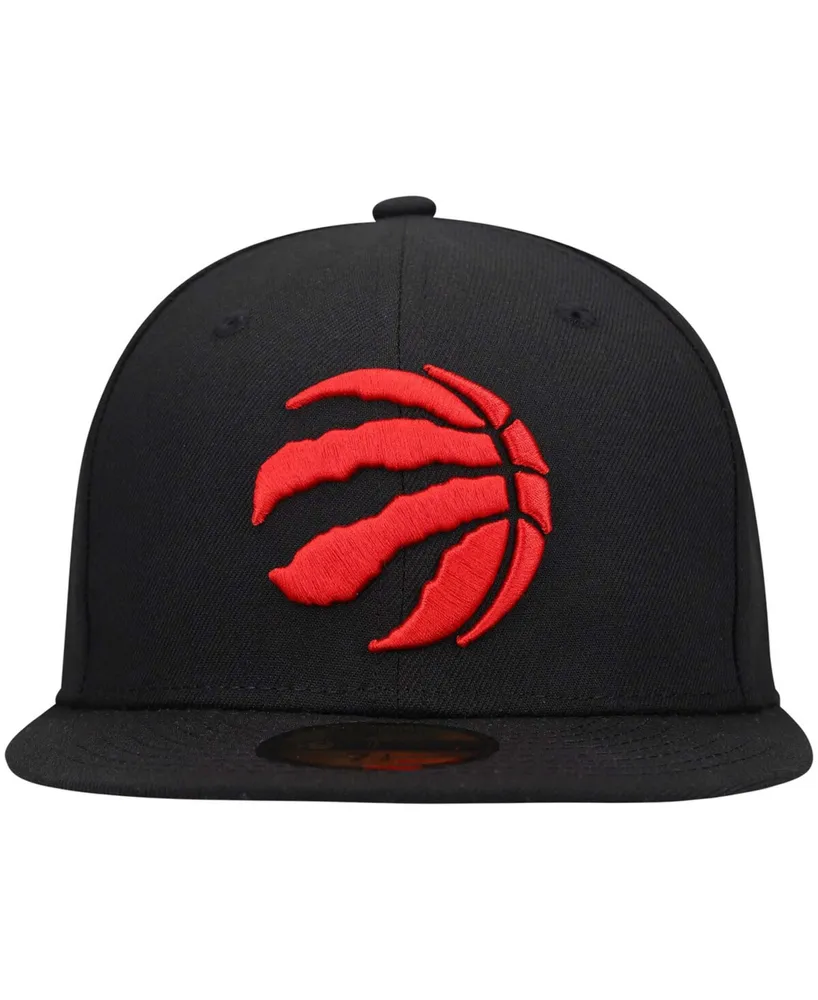 Men's Black Toronto Raptors Logo Official Team Color 59FIFTY Fitted Hat