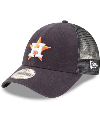 Men's Navy Houston Astros Trucker 9FORTY Adjustable Snapback Hat