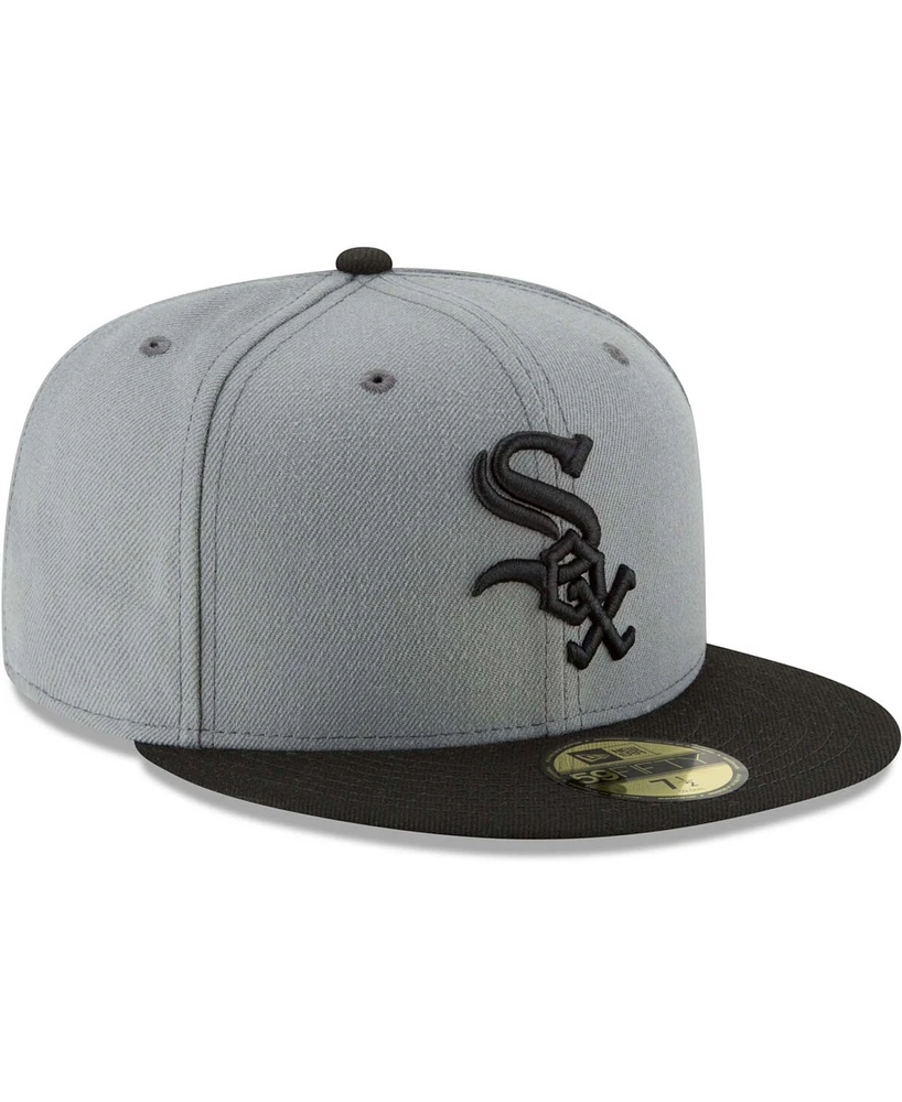 Men's Gray, Black Chicago White Sox Two-Tone 59FIFTY Fitted Hat