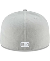 Men's Gray Los Angeles Dodgers Fashion Color Basic 59FIFTY Fitted Hat