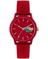 Lacoste Unisex Lacoste L.12.12 Red Silicone Strap Watch 36mm