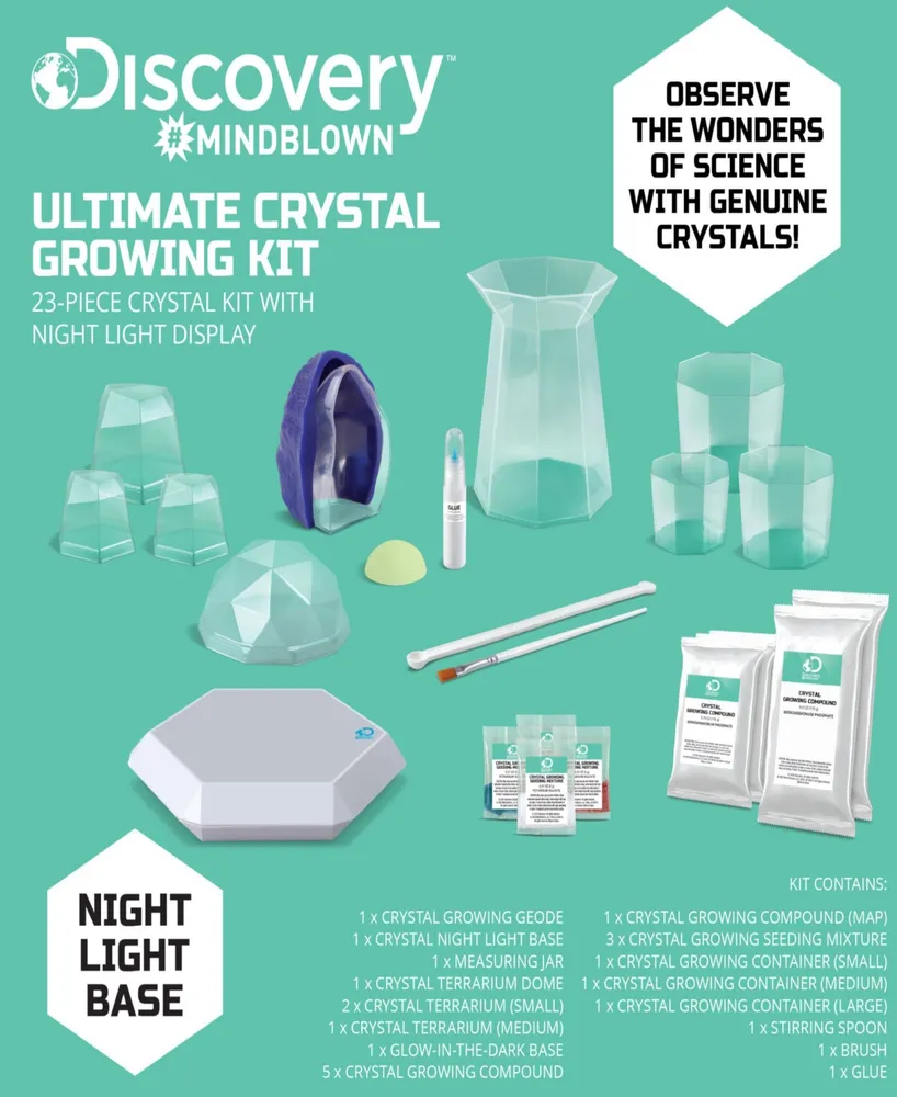 Discovery #Mindblown Ultimate 23-Piece Crystal Growing Kit