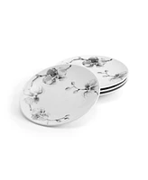 Black Orchid Tidbit Plate Set, 4 Piece