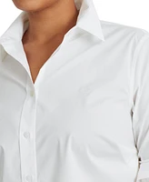 Lauren Ralph Plus-Size Easy Care Cotton Shirt