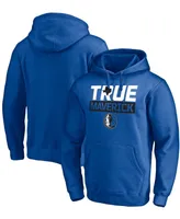 Men's Blue Dallas Mavericks Post Up Hometown Collection Pullover Hoodie