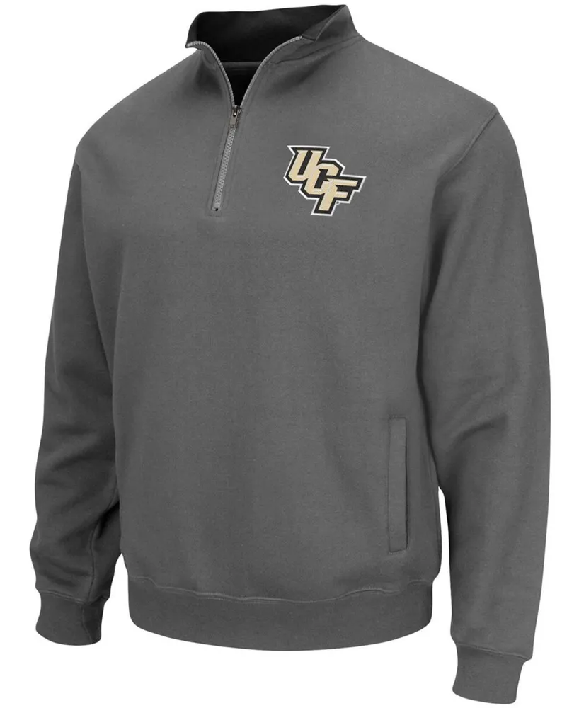 Men's Charcoal Ucf Knights Tortugas Logo Quarter-Zip Pullover Jacket