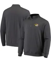 Men's Charcoal Missouri Tigers Tortugas Logo Quarter-Zip Jacket