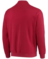 Men's Crimson Oklahoma Sooners Tortugas Logo Quarter-Zip Jacket