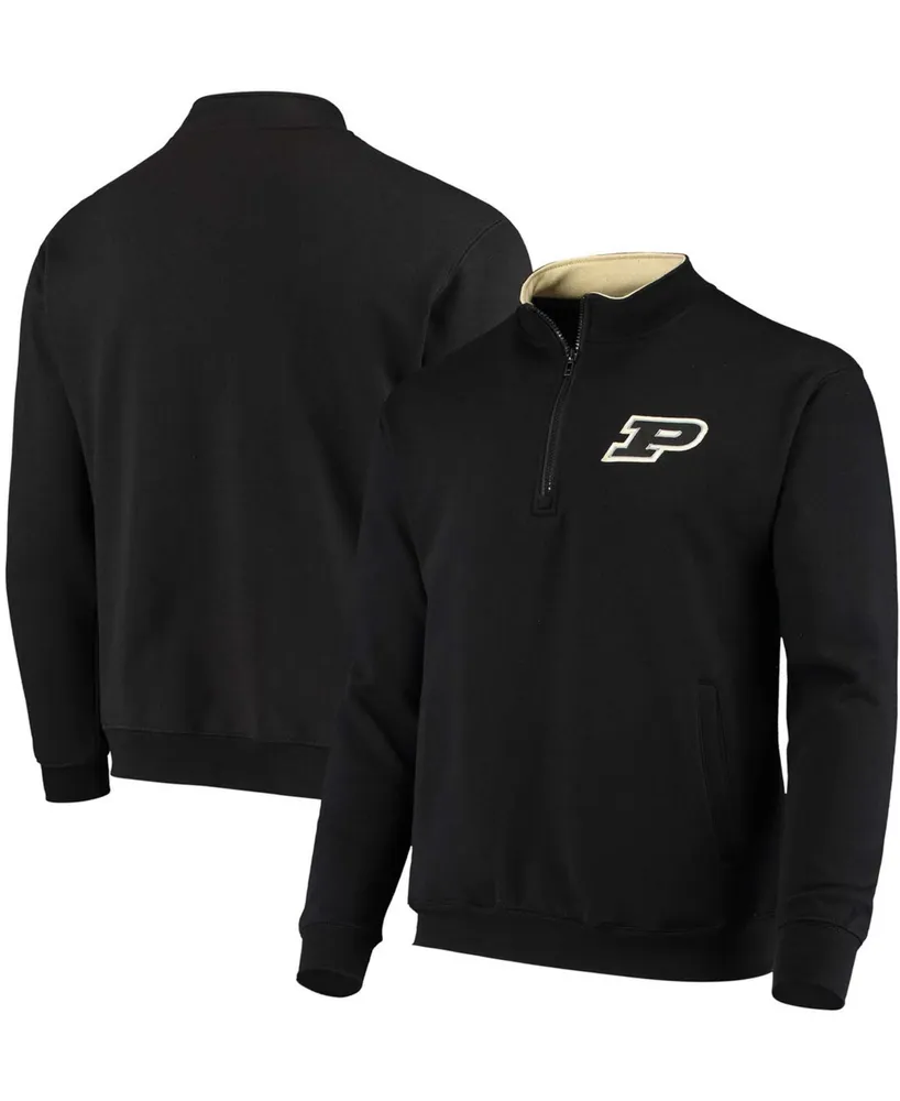 Men's Black Purdue Boilermakers Tortugas Logo Quarter-Zip Jacket