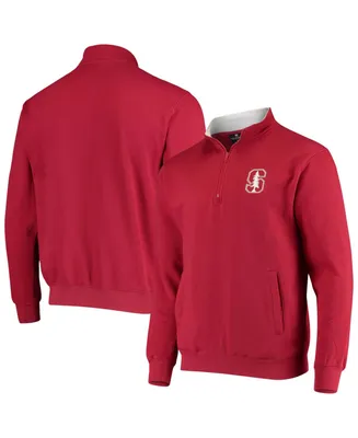 Men's Cardinal Stanford Tortugas Logo Quarter-Zip Jacket