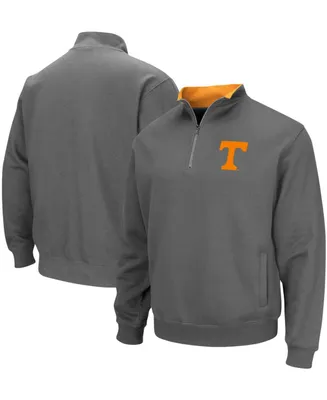 Men's Charcoal Tennessee Volunteers Tortugas Logo Quarter-Zip Jacket