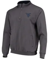 Men's Charcoal West Virginia Mountaineers Tortugas Logo Quarter-Zip Jacket