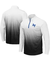 Men's Gray Air Force Falcons Magic Team Logo Quarter-Zip Jacket