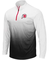 Men's Gray Utah Utes Magic Team Logo Quarter-Zip Jacket