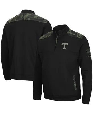 Men's Black Tennessee Volunteers Oht Military-Inspired Appreciation Commo Fleece Quarter-Zip Jacket