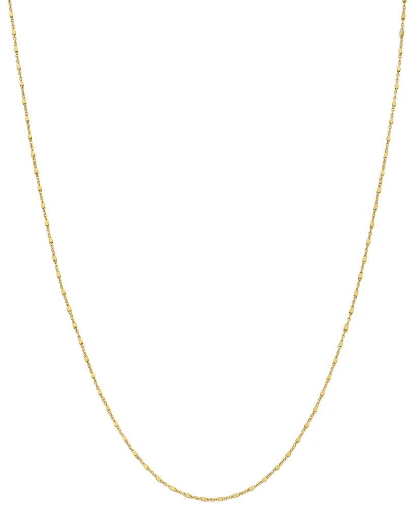 Giani Bernini 16" Square Bead Fancy Link Chain Necklace (1.25mm) 18k Gold-Plated Sterling Silver, Created for Macy's (Also Silver)