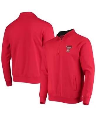 Men's Red Texas Tech Raiders Tortugas Logo Quarter-Zip Jacket